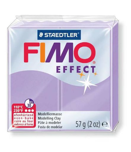 Imagen de Arcilla polimerica pasta de modelar FIMO Effect *57grs. Pastel color Lila 605