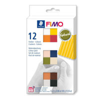 Arcilla polimerica pasta de modelar FIMO Soft Natural 8023 set de 12 colores de 25grs.