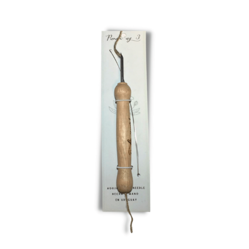 Imagen de Aguja nacional para Punch Needle de 15cms. mango de madera para lana Nro.3