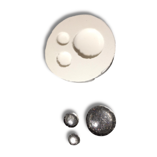 Imagen de Molde de silicona para resina de 6*1cms. modelo 3 media perlas