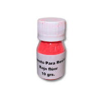 Pigmento en polvo para resina fluorescente *10grs. color rojo fluo 