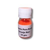 Pigmento en polvo para resina fluorescente *10grs. color naranja fluo 