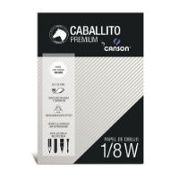 Block de dibujo Caballito & Canson Premium de 180grs. 1/8w 25*35cms. *20 hojas 