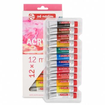 Imagen de Set de pintura acrilica 12 Acrilicos en pomo  de 12ml. Art Creation