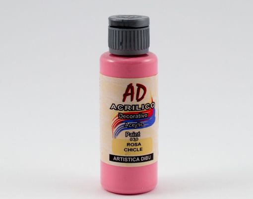 Imagen de Acrilico decorativo pintura acrilica *60ml. color 030 rosa chicle cubritivo AD 