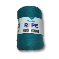 Cordon grueso para macrame Twisted Bead Yarn en madeja de *250gr=70mts color turquesa 