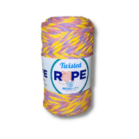 Cordon grueso para macrame Twisted Bead Yarn en madeja de *250gr=70mts color multicolor 02 