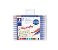 Marcadores STAEDTLER Calligraphy pens Doble punta para caligrafia 2,0 y 3,5mms. *12 colores 