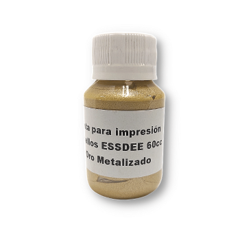 Imagen de Tinta para impresión de sellos  Printing Ink de 60ml. color 15 Metallic Gold Oro 