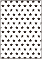 Matriz de relieve embossing folder para mini maquina troqueladora y estampadora 8.89*12.7cms. trama estrellas SUNLIT 