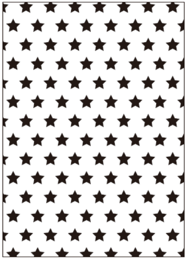 Imagen de Matriz de relieve embossing folder para mini maquina troqueladora y estampadora 8.89*12.7cms. trama estrellas SUNLIT