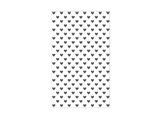 Imagen de Matriz de relieve embossing folder  para mini maquina troqueladora y estampadora 8.89*12.7cms. trama corazones SUNLIT