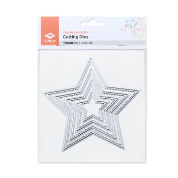 Imagen de Troquel de corte cutting dies  para mini maquina troqueladora y estampadora forma estrella de 7.8cms. SUNLIT