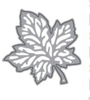 Imagen de Troquel de corte cutting dies  para mini maquina troqueladora y estampadora forma hoja maple de 4.5*4.3cms. SUNLIT