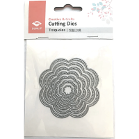 Troquel de corte cutting dies para mini maquina troqueladora y estampadora forma flor 4 de 7.25cms. SUNLIT 