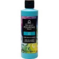 Pouring Paint medio premezclado acrilico *8oz 236ml. color 7219 Aqua Agua FOLKART 