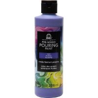 Pouring Paint medio premezclado acrilico *8oz 236ml. color 7221 Purple Purpura FOLKART 
