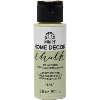 Imagen de Pintura acrilica ultra mate a la tiza Home Decor Chalk FOLKART *2oz. color 5725 Sage Shadow Sombra  FOLKART  