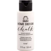 Pintura acrilica ultra mate a la tiza Home Decor Chalk *2oz. color 5936 White Adirondack Blanco FOLKART 