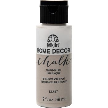Imagen de Pintura acrilica ultra mate a la tiza Home Decor Chalk *2oz. color 5945 French Linen lino frances FOLKART 