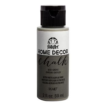 Imagen de Pintura acrilica ultra mate a la tiza Home Decor Chalk *2oz. color 6442 Castle Castillo FOLKART