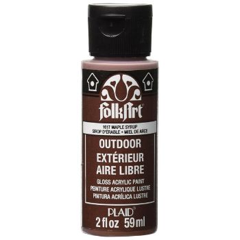 Imagen de Pintura acrilica para exterior brillante Outdoor Acrylic Paint *59ml. color 1617 Maple Syrup miel de arce FOLKART 
