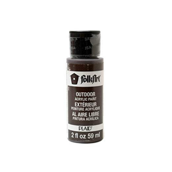 Imagen de Pintura acrilica para exterior brillante Outdoor Acrylic Paint *59ml. color 1618 Burnt Umber Tierra sombra quemada FOLKART 