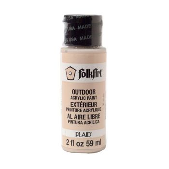 Imagen de Pintura acrilica para exterior brillante Outdoor Acrylic Paint *59ml. color 1620 Linen Lino FOLKART 