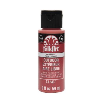 Imagen de Pintura acrilica para exterior brillante Outdoor Acrylic Paint *59ml. color 6487 Peppery Picante FOLKART 