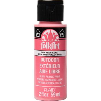 Imagen de Pintura acrilica para exterior brillante Outdoor Acrylic Paint *59ml. color 99240 Melon Mamb FOLKART 