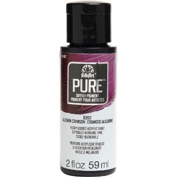 Imagen de Pintura acrilica de alta pigmentacion Pure artist pigment *2oz 59ml. color 6392 Alizarin Cri FOLKART 