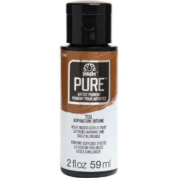 Imagen de Pintura acrilica de alta pigmentacion Pure artist pigment *2oz 59ml. color 7111 Asphaltum FOLKART 