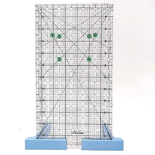 Imagen de Regla para Patchwork de acrilico LA CASA DEL ARTESANO modelo rectangular UV de 12*6.5 pulgadas nro.034