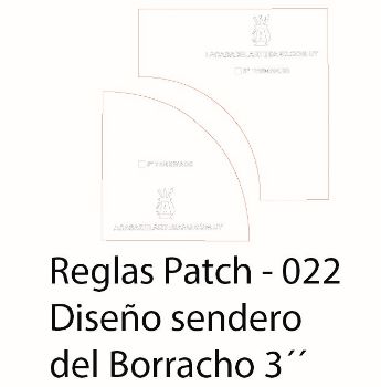 La Casa del Artesano-Regla para Patchwork de acrilico quilting ruler LA  CASA DEL ARTESANO modelo rectangular UV de 12*6.5 pulgadas nro.034