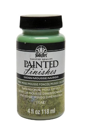 Imagen de Painted Finished Dark Moss Efecto de musgo dimensional oscuro *4oz. 118ml. 5068 FOLK ART 