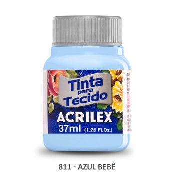 PINTURA ACRÍLICA METALIZADA ACRILEX 37ML. NEGRO