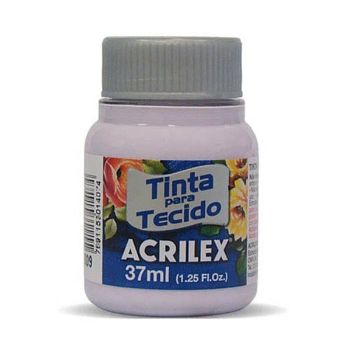 Imagen de Pintura para tela de algodon con terminacion mate "ACRILEX" de 37cc. color 809 lila bebe
