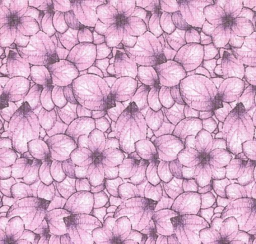 Imagen de Tela para Patchwork 100% algodon de 49*49cms. cod.48813/02 hojas color lila