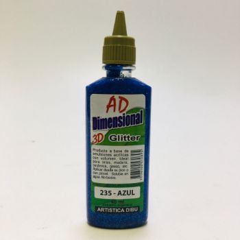 Imagen de Pintura dimensional 3D "AD" *40ml. color glitter 235 Azul
