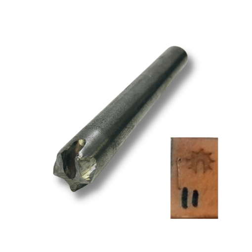 Imagen de Repujador de golpe de acero para cuero o metales Nro.11  