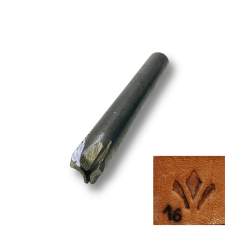Imagen de Repujador de golpe de acero para cuero o metales Nro.16  