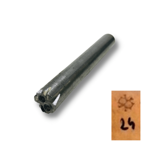 Imagen de Repujador de golpe de acero para cuero o metales nro.24  