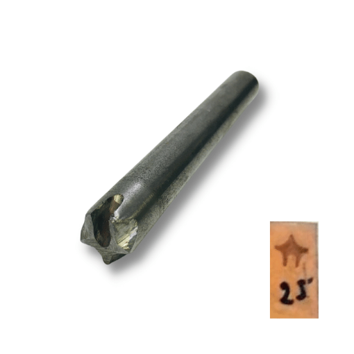 Imagen de Repujador de golpe de acero para cuero o metales Nro.25  