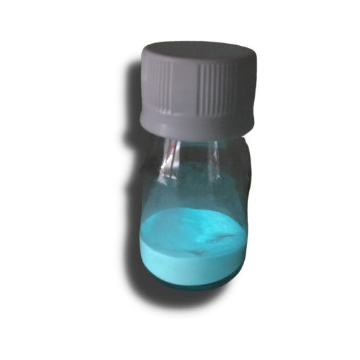 Imagen de Pigmento fosforescente en polvo para resina liquida o barniz al agua BRILLA EN LA OSCURIDAD *10 grs. color turquesa LA CASA DEL ARTESANO