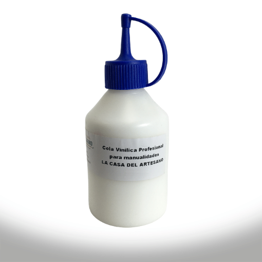 Imagen de Cola vinilica o adhesivo vinilico profesional con tapa azul "LA CASA DEL ARTESANO" *100grs.