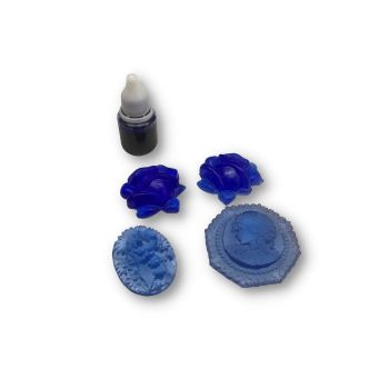 La Casa del Artesano-Colorante pigmento liquido para resina epoxi epoxica  traslucido RESIQUALY *10ml. al agua, color violeta