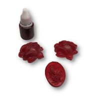 Colorante pigmento para resina epoxi epoxica traslucido *10ml. al agua, color rojo RESIQUALY 