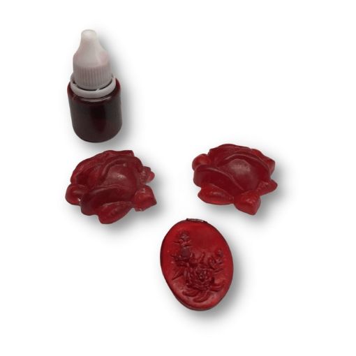 Imagen de Colorante pigmento para resina epoxi epoxica traslucido *10ml. al agua, color rojo RESIQUALY 