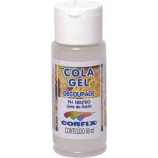 Imagen de Cola gel adhesivo para decoupage PH neutro CORFIX *60 ml. CORFIX