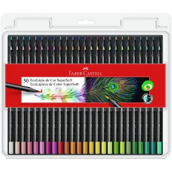 Imagen de Eco lapices de color Super soft FABER-CASTELL en blister de 50 colores FABER CASTELL